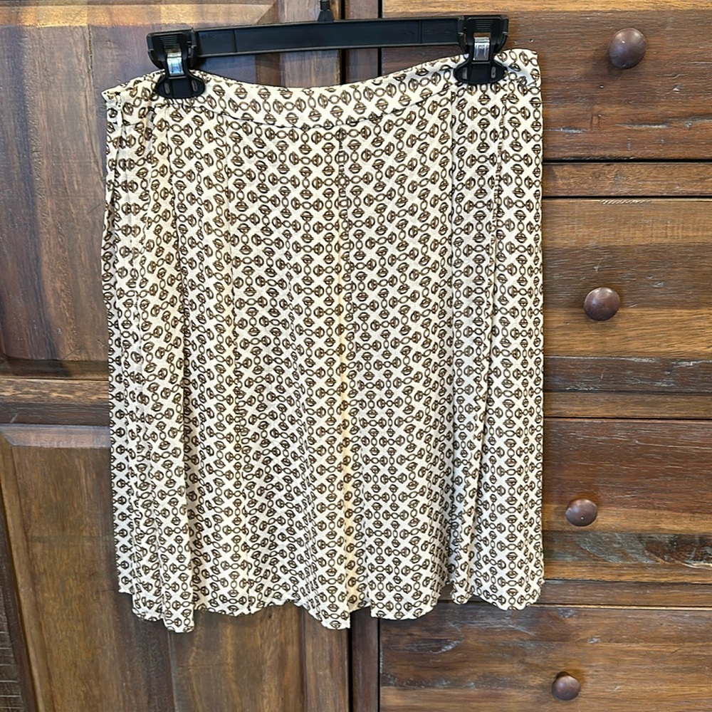 Tory Burch Silk Pleated Midi Skirt